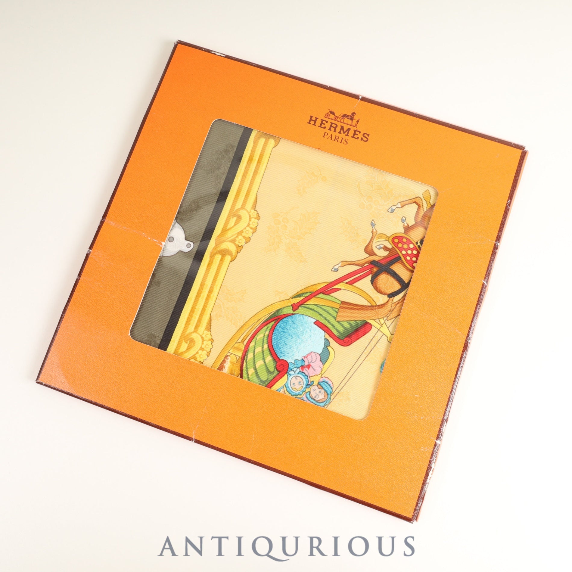 エルメス スカーフ カレ90 羽飾りと鈴 ケース SILK100% | 東京銀座の