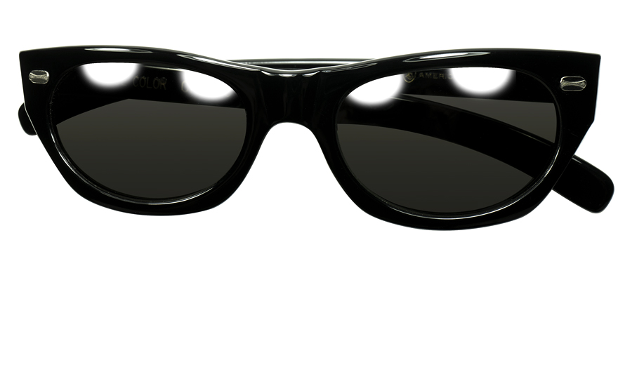 GIG LAMPS 1960s AMERICAN OPTICAL SUNCHIC BLACK ( アメリカン