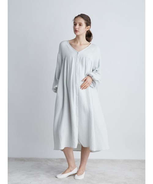gelato pique（ジェラートピケ）の「マタニティガーゼ前開きドレス