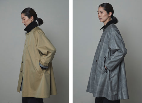 進化するベーシックの美しさ ＜リバーシブルステンカラーコート＞