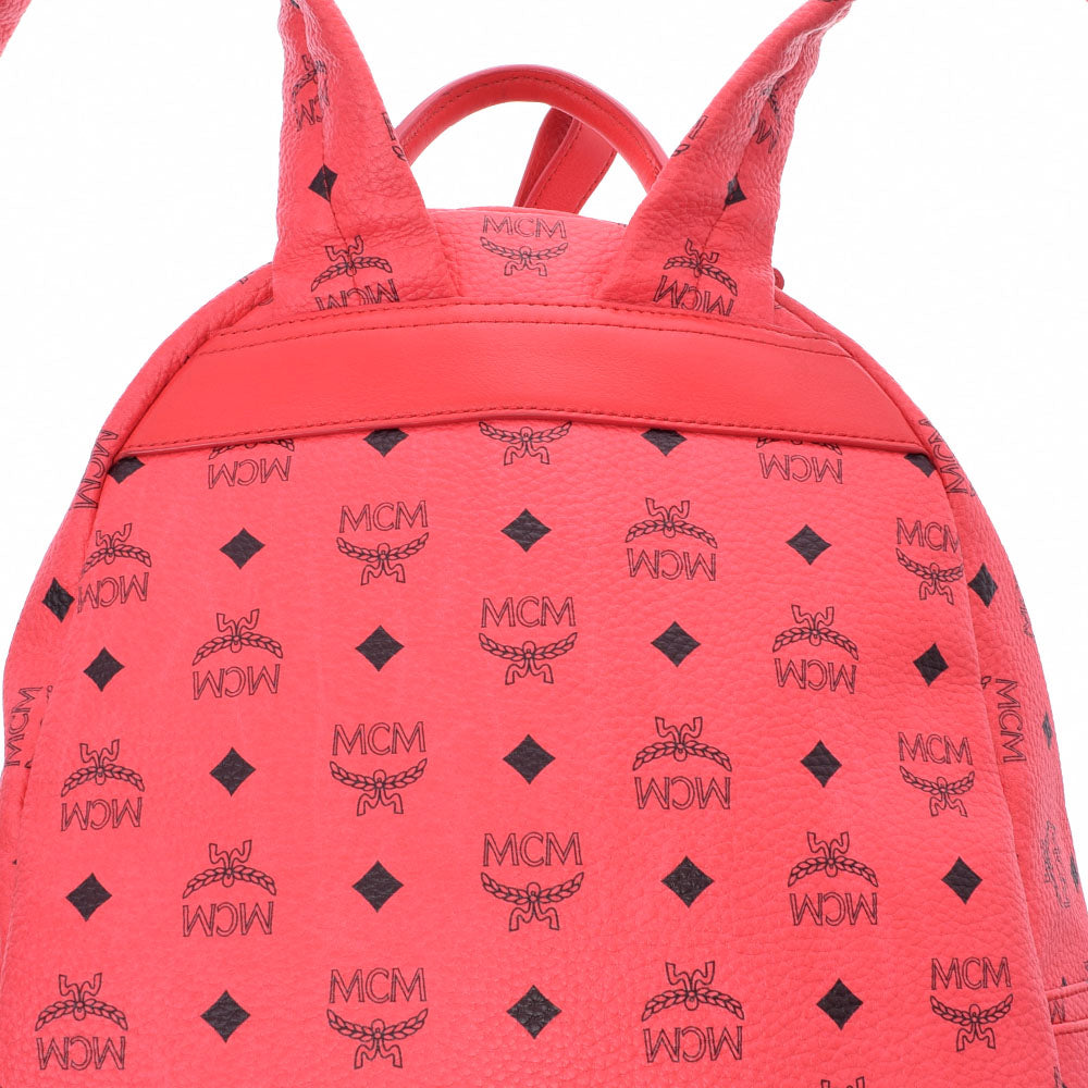 MCM リュックサック バックパック スタッズ レッド 赤 ナップザック