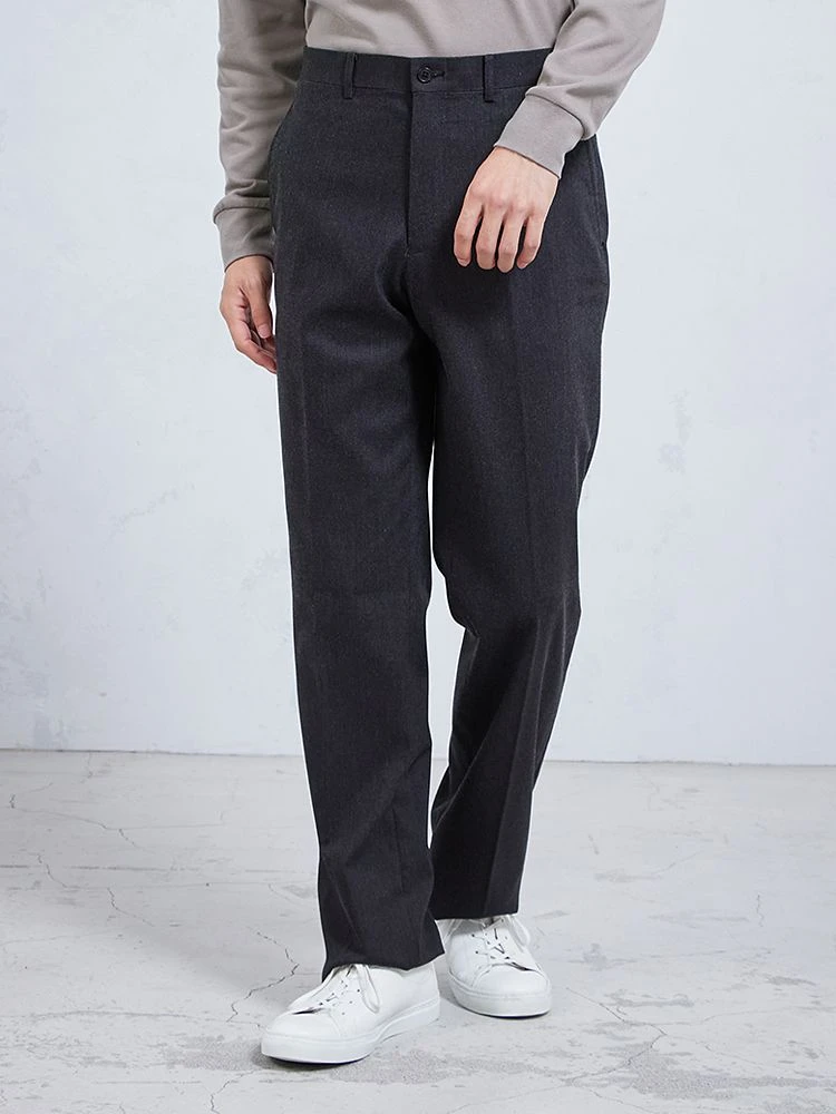 C．グレー 【PHITEN】 カジュアルパンツ 超ストレッチ素材