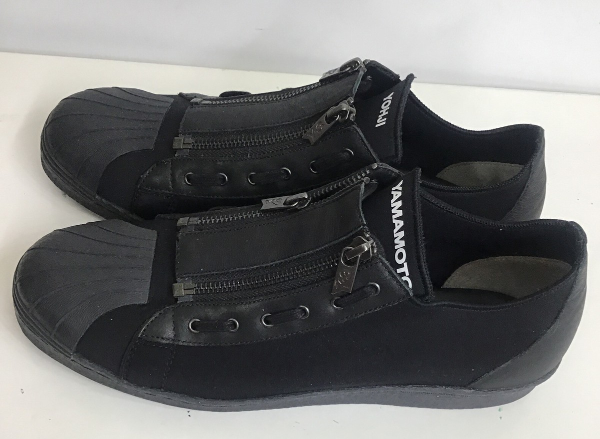 Yohji Yamamoto X Adidas Y-3 Men's Black Sneakers Super Zip Rubber