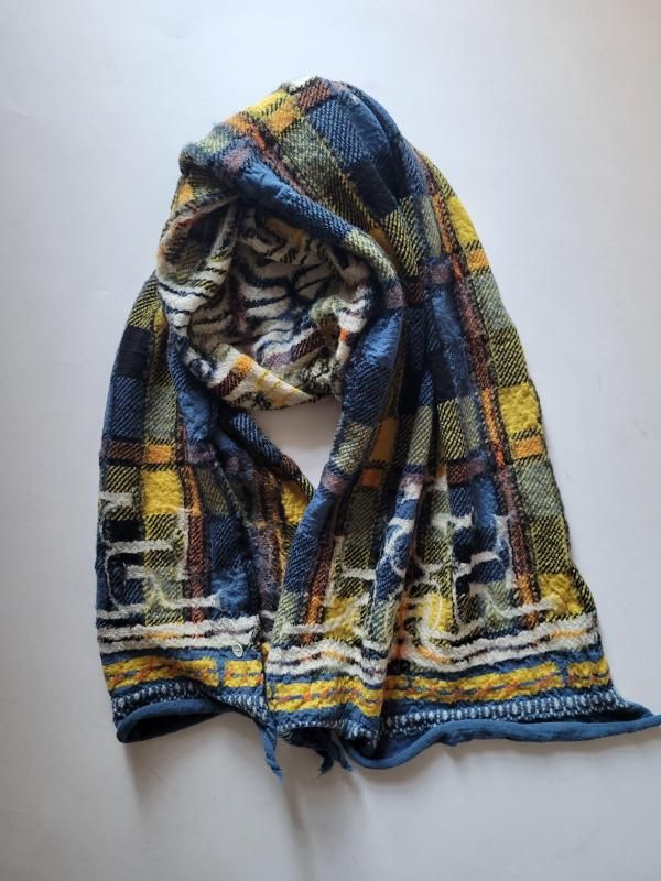 KAPITAL（キャピタル）縮絨ウール 縮絨ウール タータンアイヌHAPPY