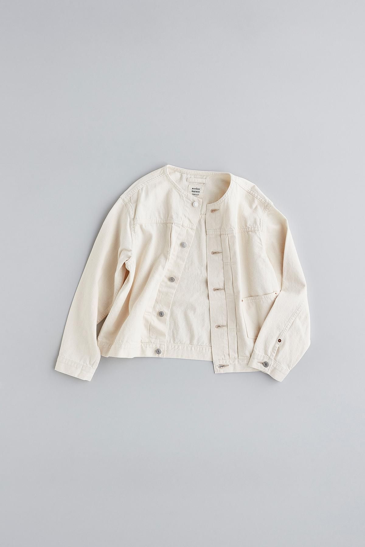 cotton denim no collar jacket - atelier naruse｜Online store｜the an