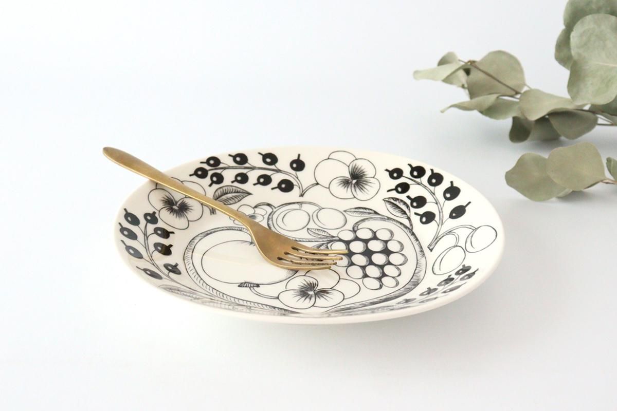 アラビア｜パラティッシ｜オーバルプレート｜25cm｜ブラック｜磁器