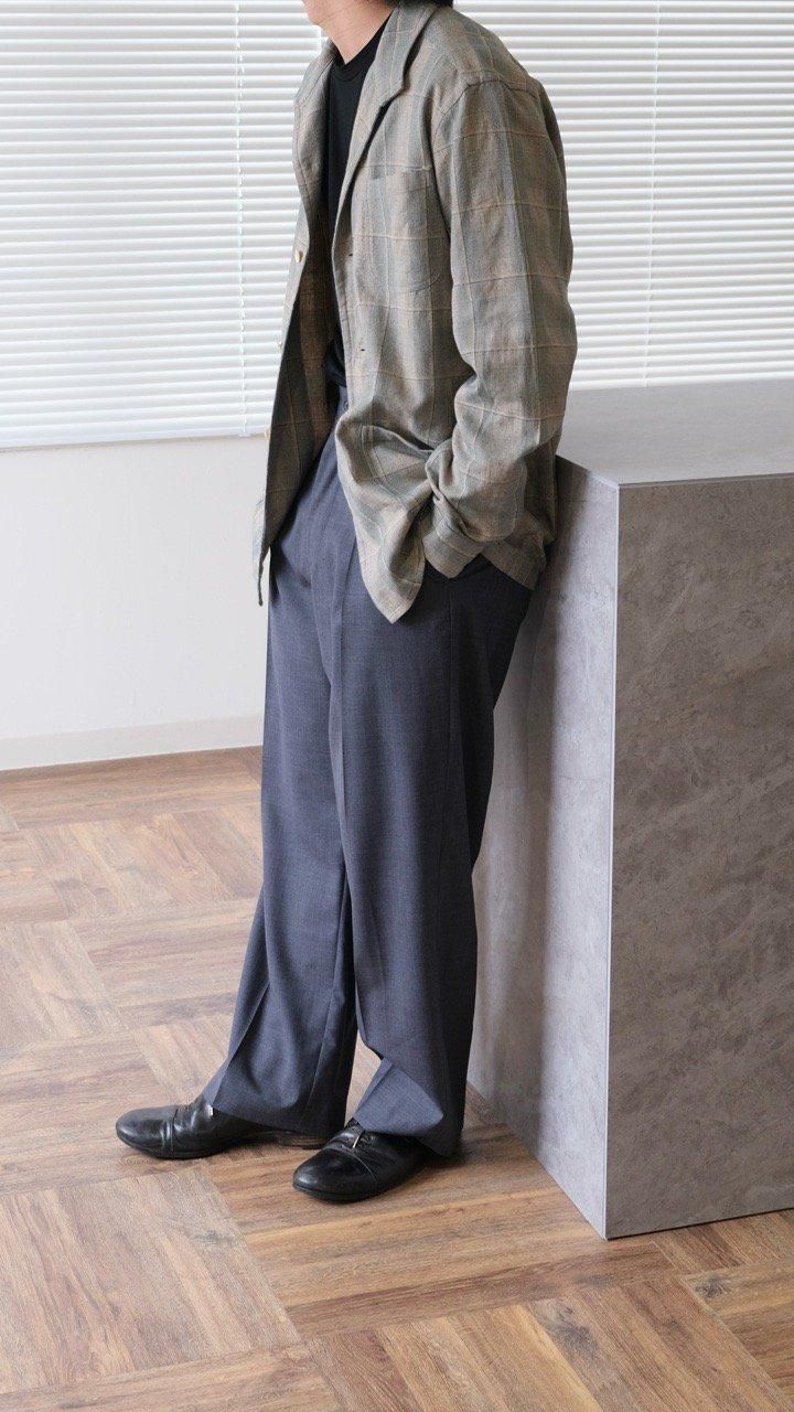 KICS DOCUMENT.(キクスドキュメント)/ TROPICAL T/W TUCK PT(2 colors)