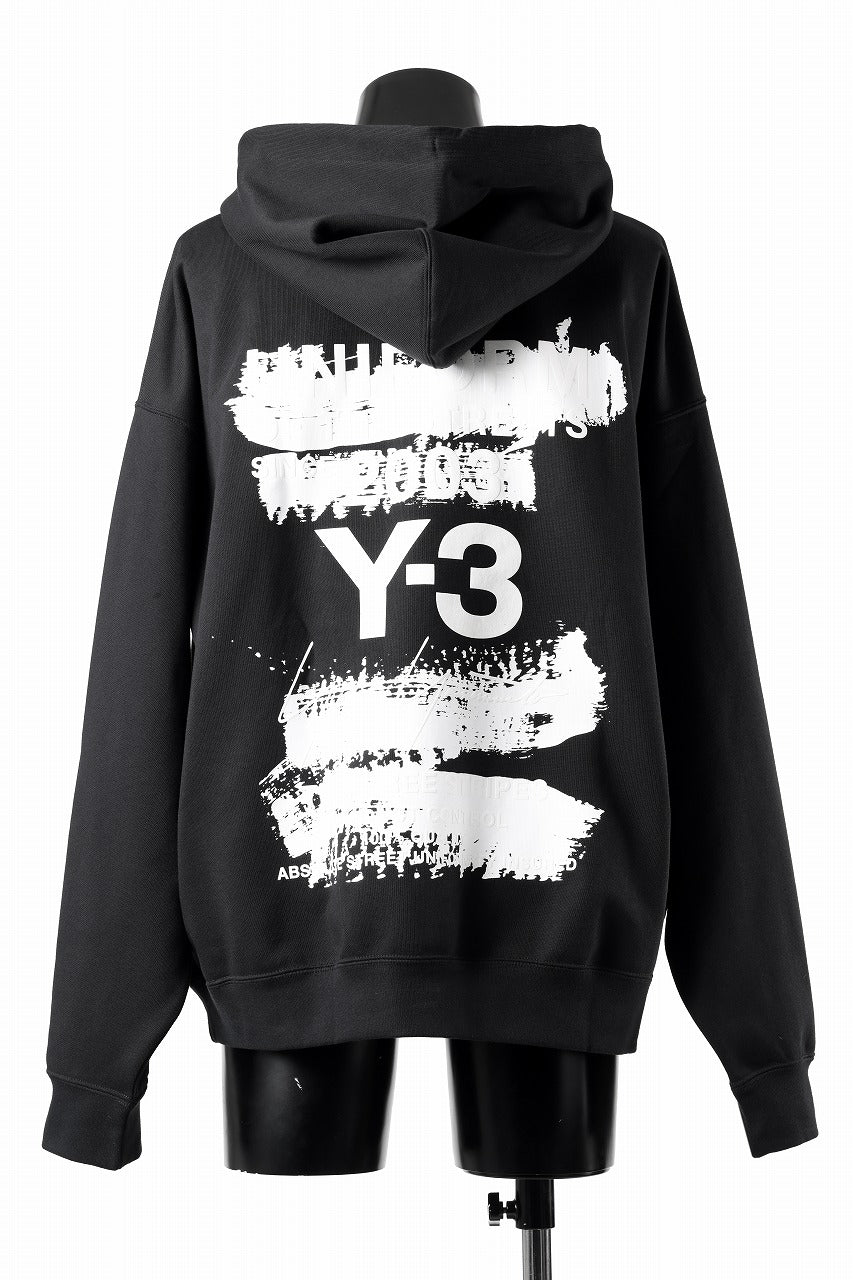 Y-3 Yohji Yamamoto GRAPHIC SWEAT HOODIE (BLACK)の商品ページ