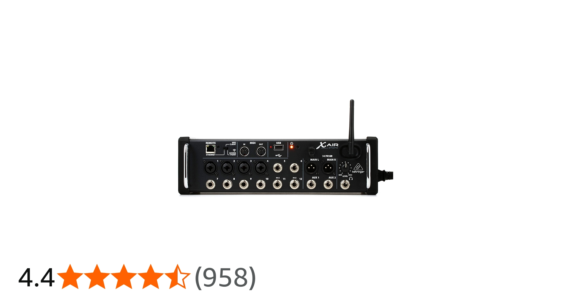 Behringer X AIR XR12. 12-Input Digital Mixer for iPad/Android