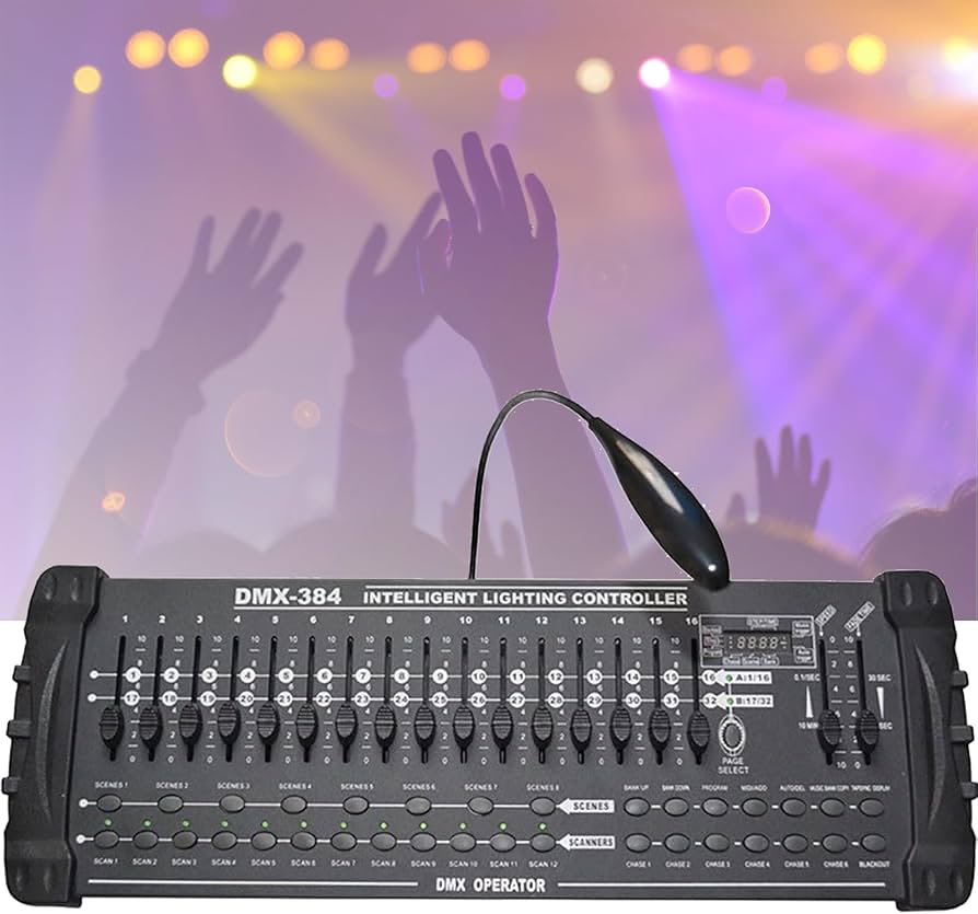 Amazon.co.jp: DMX 384 A/b コンソール、DMX-512 DJ コントローラー