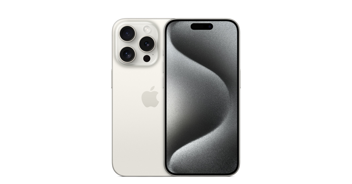 Refurbished iPhone 15 Pro 128GB - White Titanium (Unlocked) - Apple