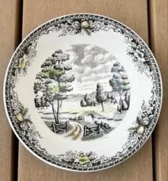 風景画の陶磁器皿 直径約25cm 風景図 染付皿 – zakka store towi
