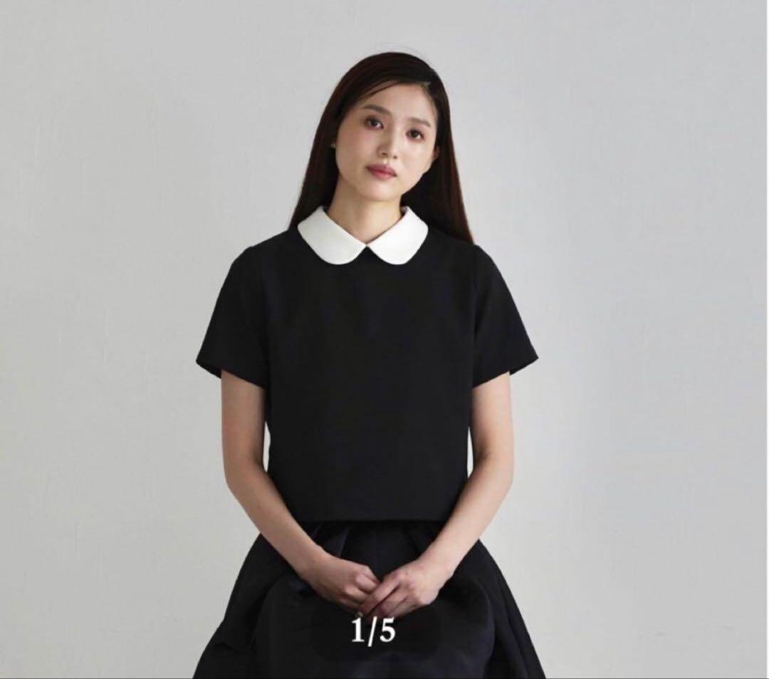 emm the shop 丸襟　半袖 emm the shop 丸襟(black) emm petit marueri - メルカリ