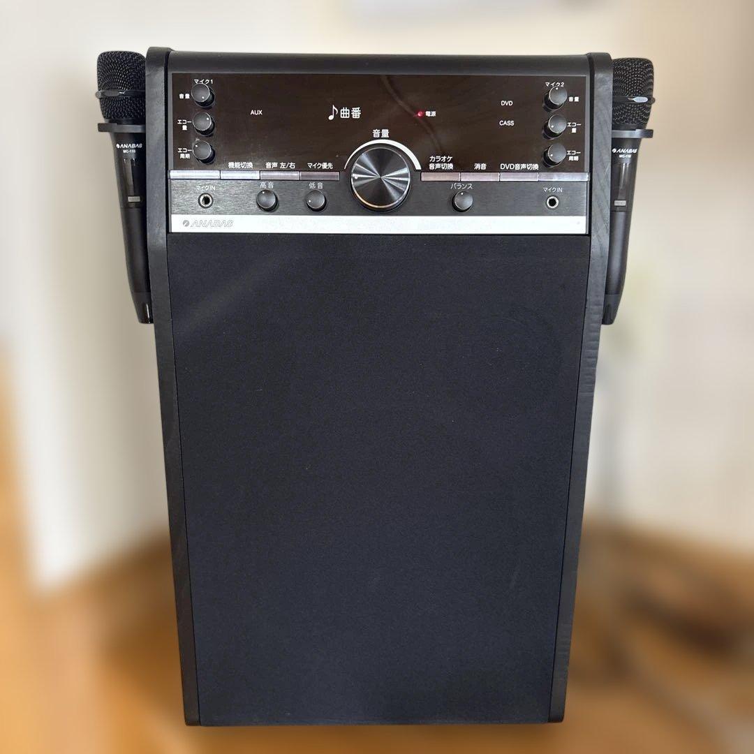アナバス・DVD機能付きカラオケ機器 ANABAS（アナバス） カラオケセット 家庭用 カラオケマイク カラオケ