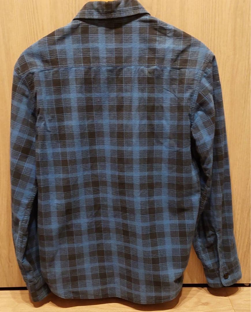TENDERLOIN チェックフランネルシャツ 青×黒 S