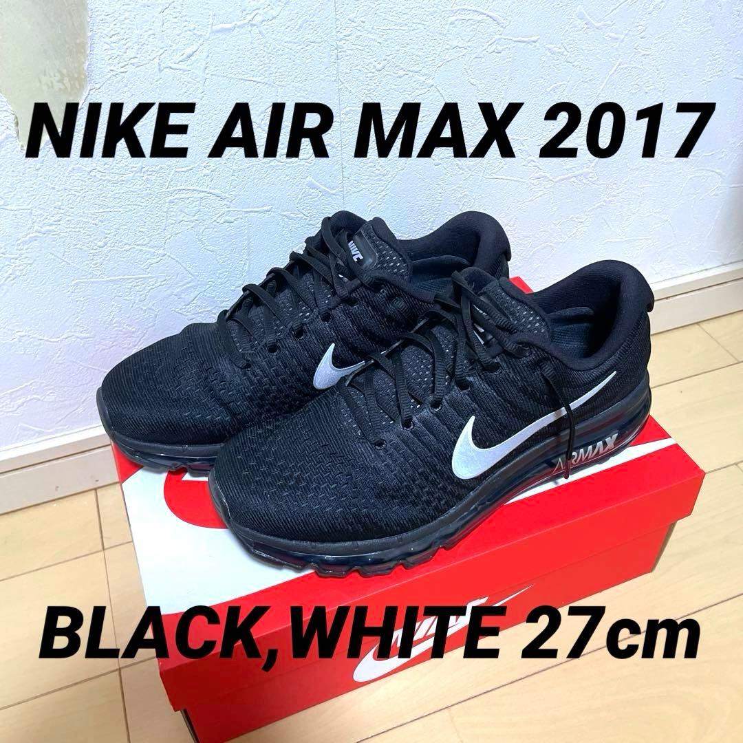 NIKE AIR MAX 2017 BLACK WHITE 27cm 黒タグ付き Nike Air Max 2017 