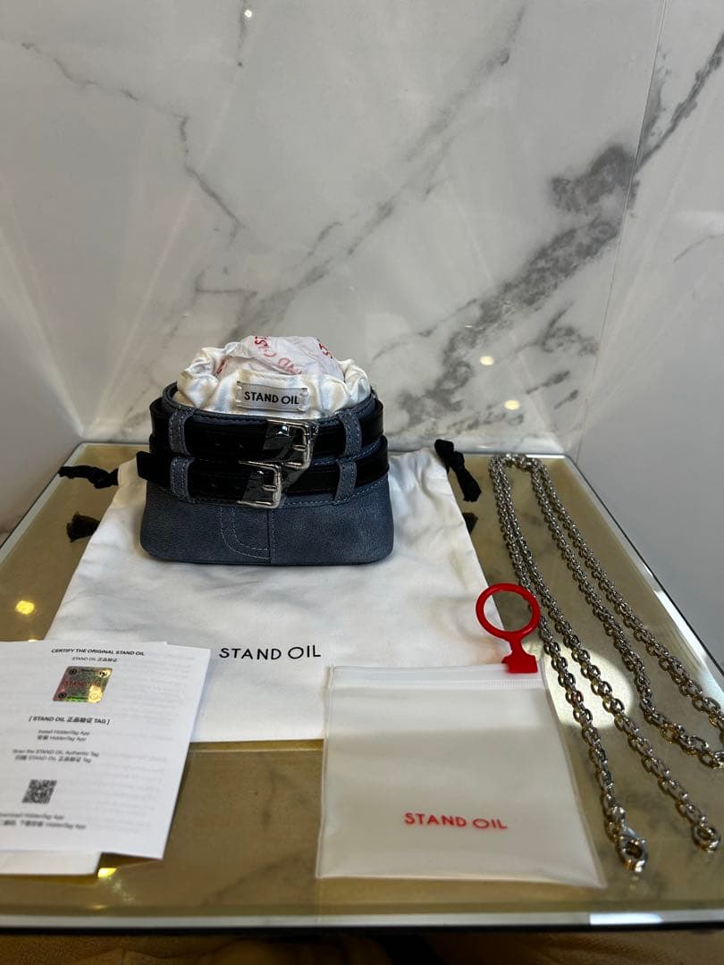 STANDOIL ミニバック　スタンドオイル　韓国　チェーン　ポーチ 24F/W☆NEW] スタンドオイル☆CHUNKY BAG☆チャンキーバック☆ (STAND