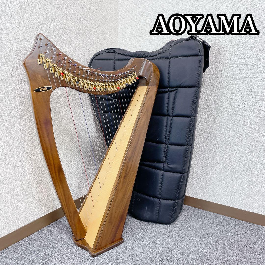 liraAOYAMA ハープ 25s 25弦　サウルハープ　ブラウン 25年製 AOYAMA ハープ 25s 25弦 サウルハープ ブラウン - メルカリ