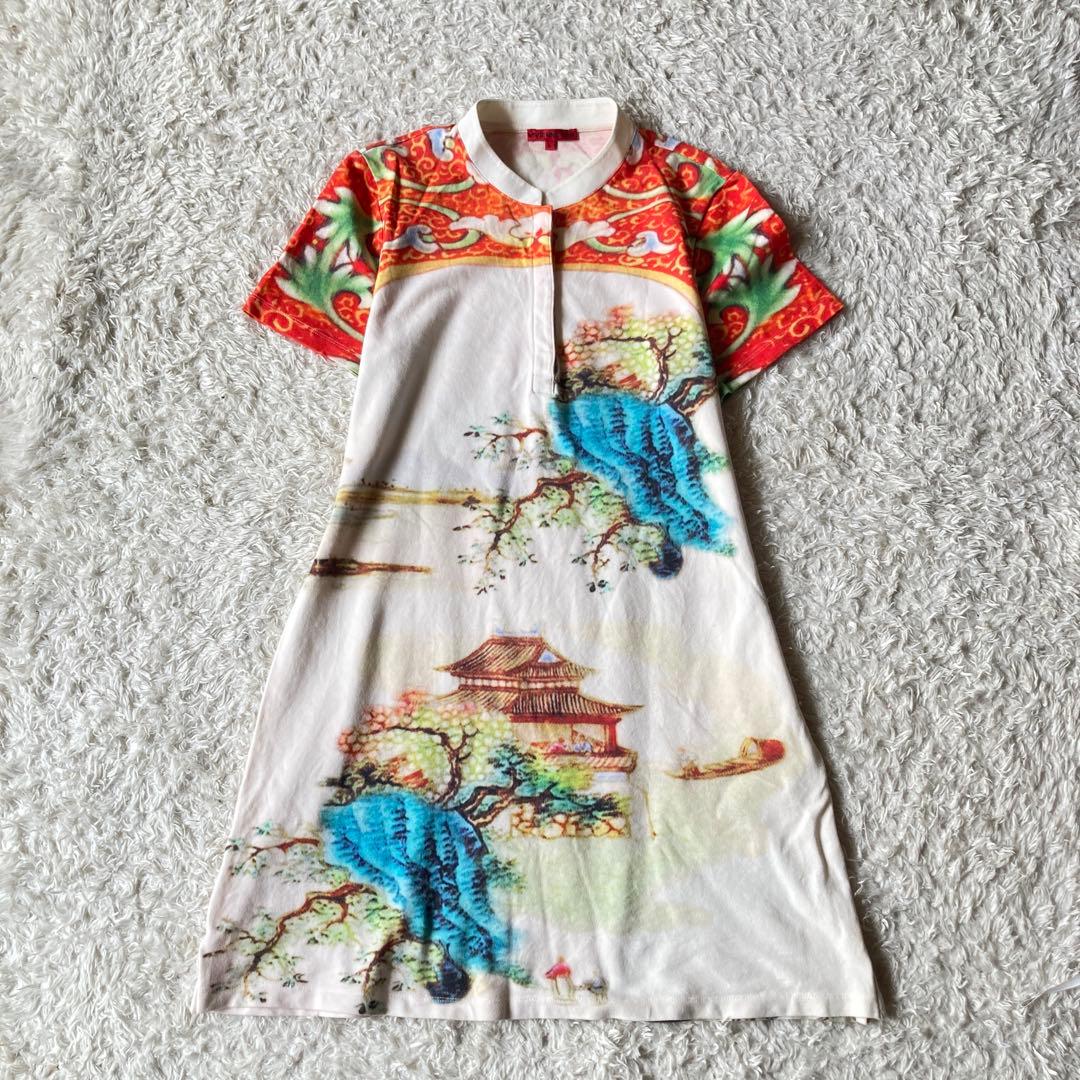 ヴィヴィアンタム VIVIENNE TAM 桃源郷襟付きコットンワンピース VIVIENNE TAM（ヴィヴィアンタム）公式オンラインストア