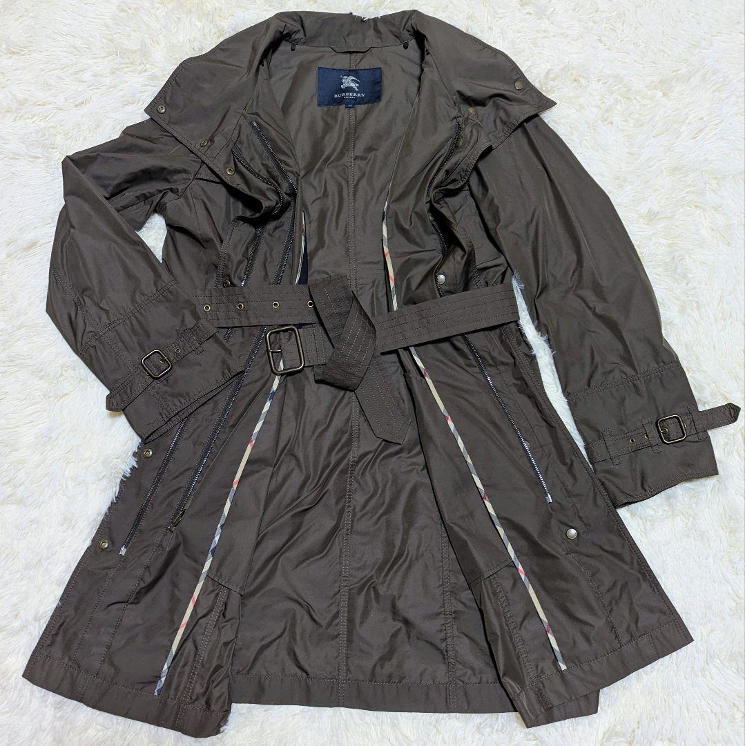 バーバリーロンドン 3way トレンチコート キルティングライナー 44