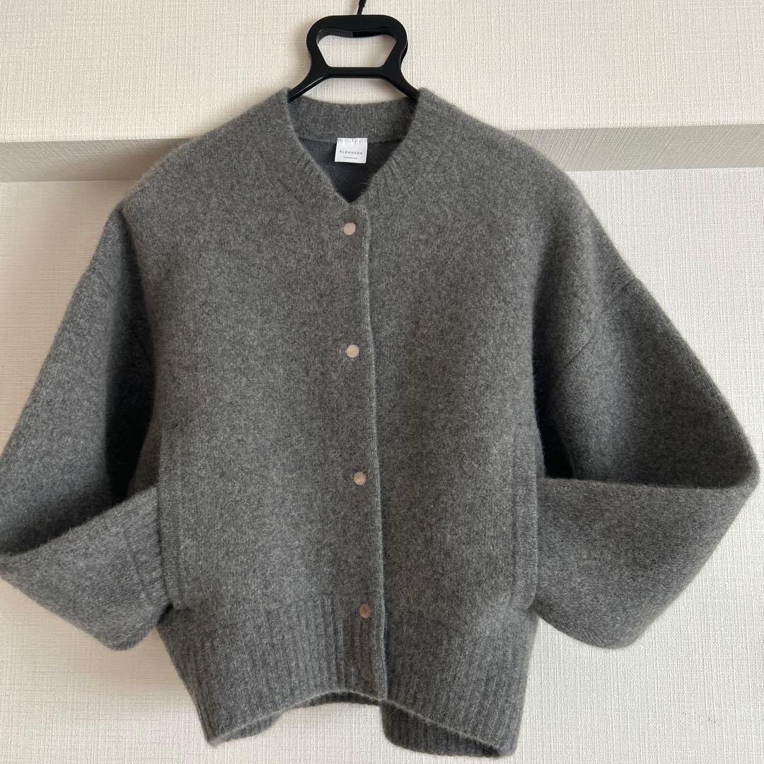 ELENDEEK エレンディーク　CNラクーンミックスブルゾン　グレー SALE50%OFF】ELENDEEK エレンディーク CN RACCOON MIX BZ CNラクーン