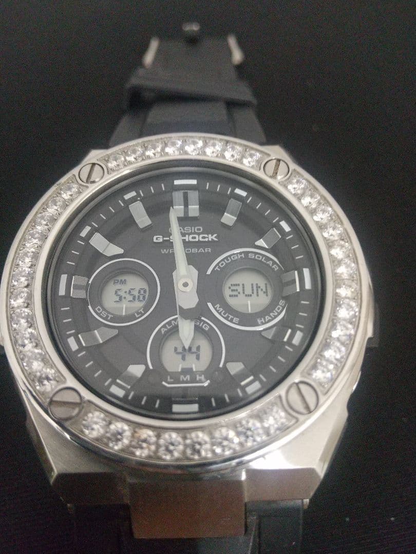 G-shock GST-S310 CZベゼル Casio Men's G-Shock G-Steel Tough Solar Multi-Band 6 GST-W310-1AJF