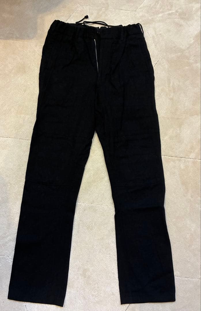 山内 リネン ブラック パンツ pants – 山内