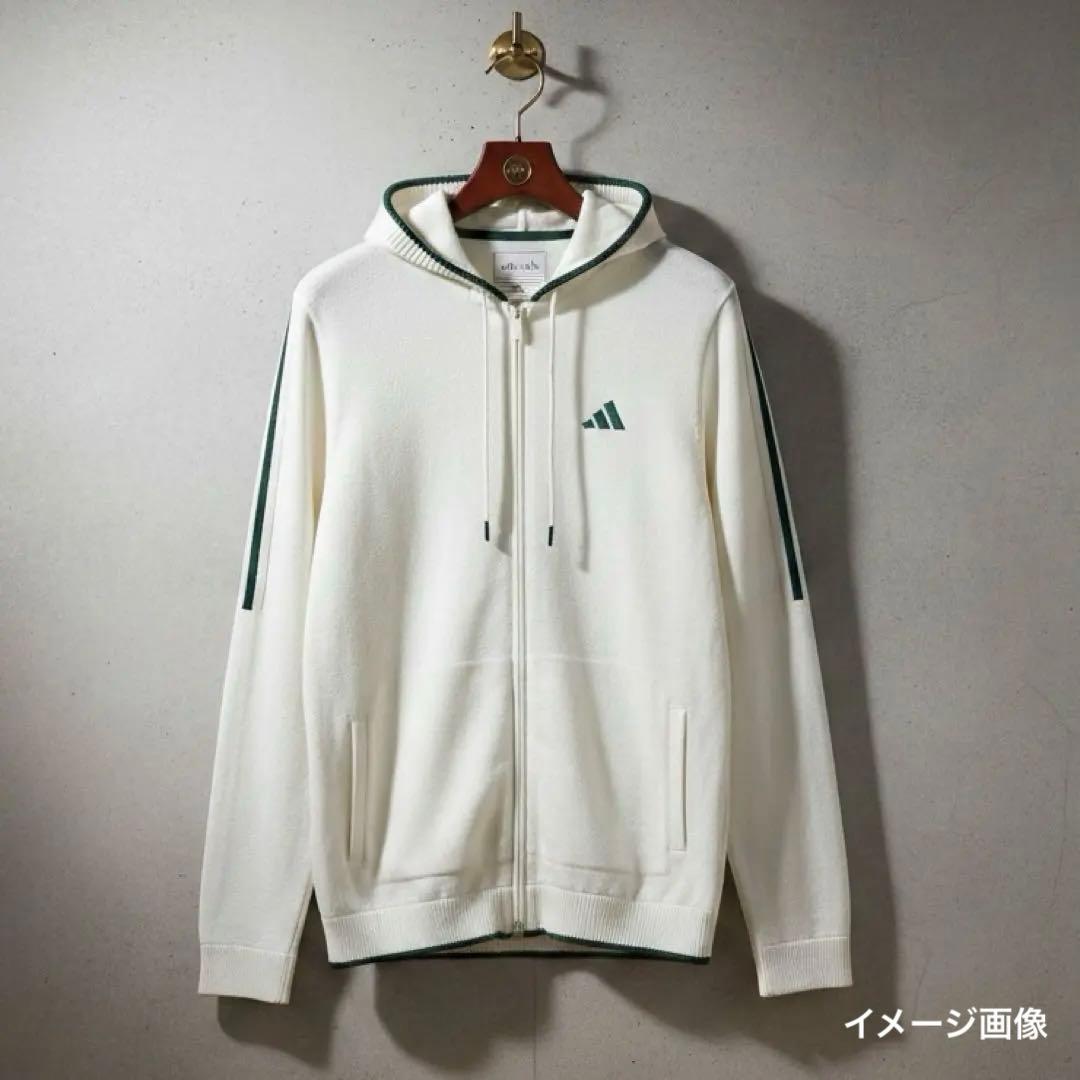 【新品タグ付】adidasゴルフ プライムニット フルジップフーディー Lサイズ GOLF ダンボールニット フルジップ ジャケット (adidas) アディダス
