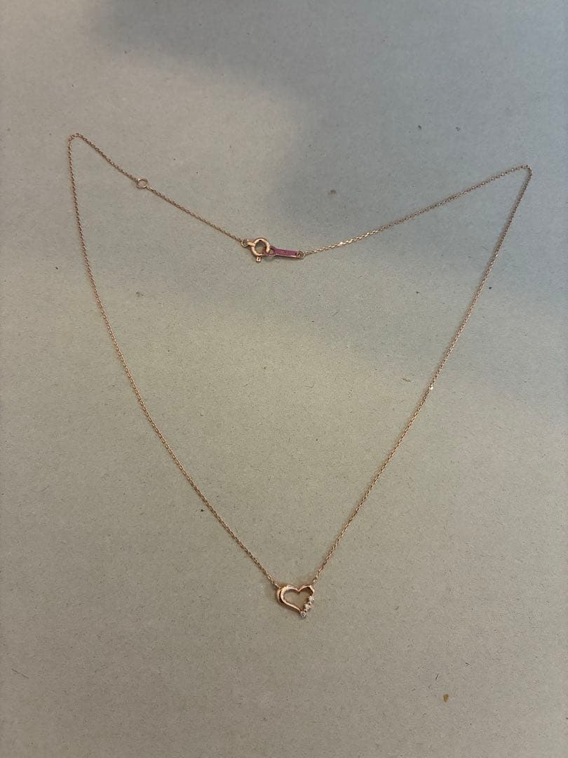 kou☆規約厳守早い者勝ち☆　canal 4℃ K10 ダイヤ付ネックレス K10ピンクゴールド ネックレス | 152126223106 | 【公式】Canal4