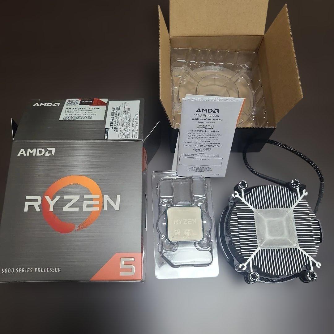 AMD Ryzen 5 5600 CPU 5000シリーズ AMD Ryzen 5 5600 BOX AMD Ryzen 5000 Socket AM4 / 6コア12スレッド