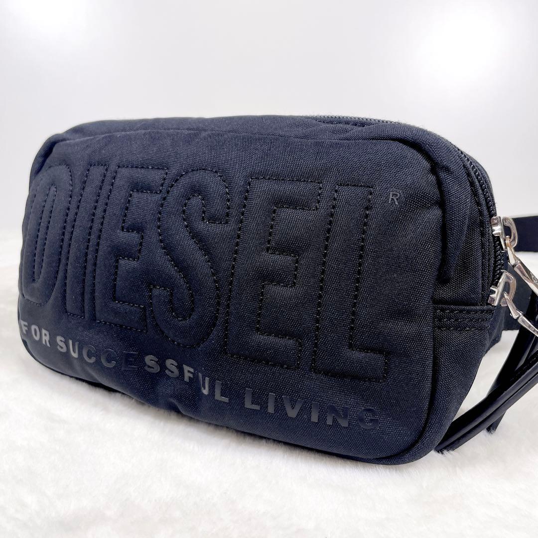 DIESEL ディーゼル ウエストバッグ ボディバッグ 黒 ブラック デカロゴ DIESEL（ディーゼル） 【並行輸入品】ディーゼル ボディバッグ