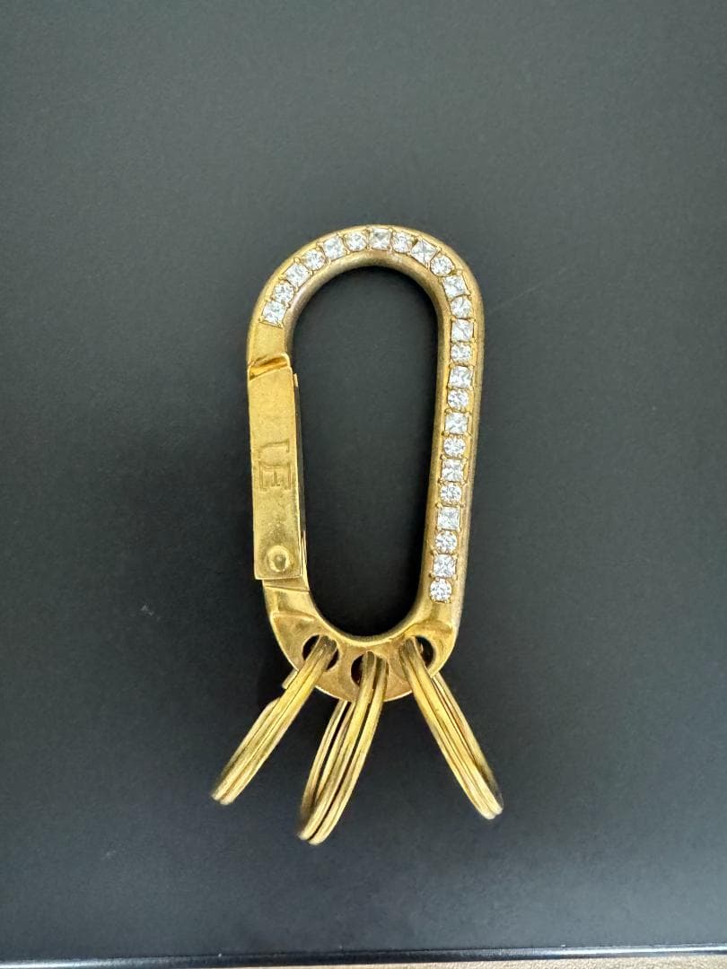 ゴールド ストーン付き カラビナ型キーリング Amazon.co.jp: カラビナ 丸型 回転カン付き 27mm 【ゴールド】 金 10個