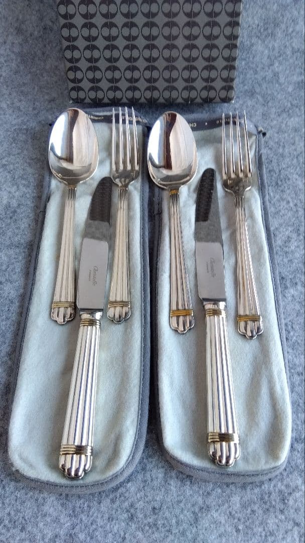 クリストフル アリアゴールドリング Christofle カトラリーセット 6点 クリストフル アリアゴールドリング Christofle カトラリーセット 6点